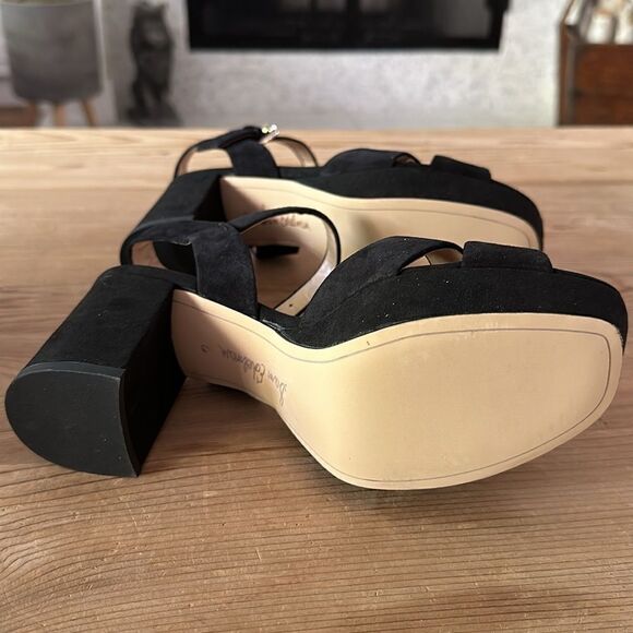 Sam Edelman Women's Jolene Heeled Sandal Black Suede SZ US 6M/ EU 36 NEW in Box - Picture 5 of 12